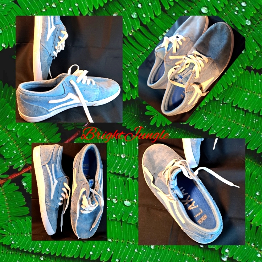 Mens Sneakers shoes , size 10 , sky blue .